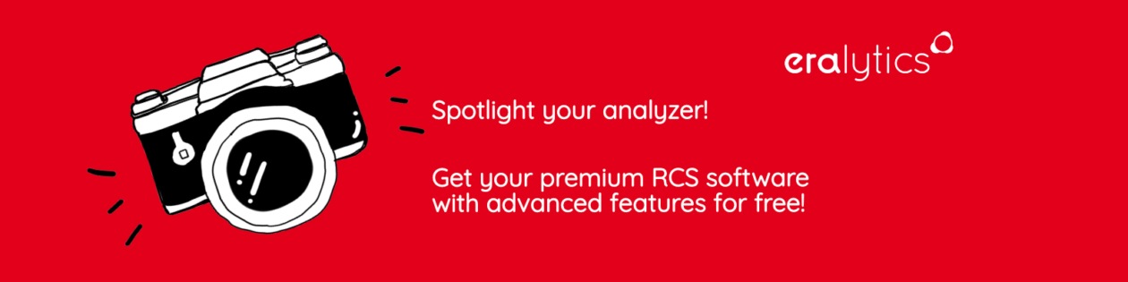 Spotlight your analyzer and get your premium RCS Software for free!