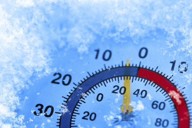 Frozen thermometer